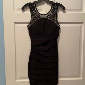 Black bodycon formal dress